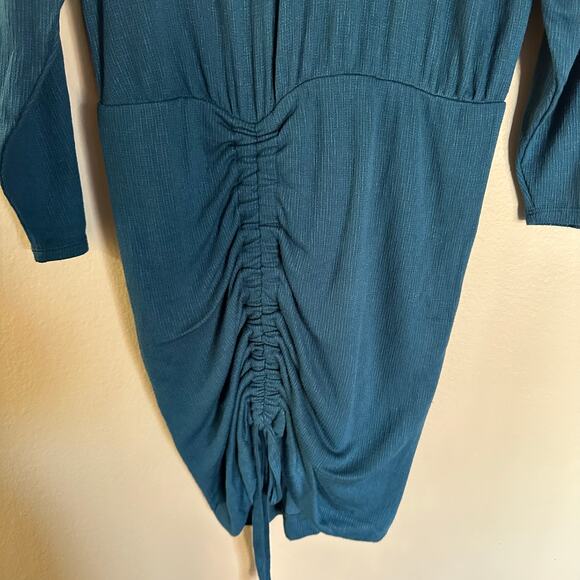 Free People Sundown Cinch Bodycon Cowl Neck Dress Womens Size Small Boho y2k - Picture 6 of 9